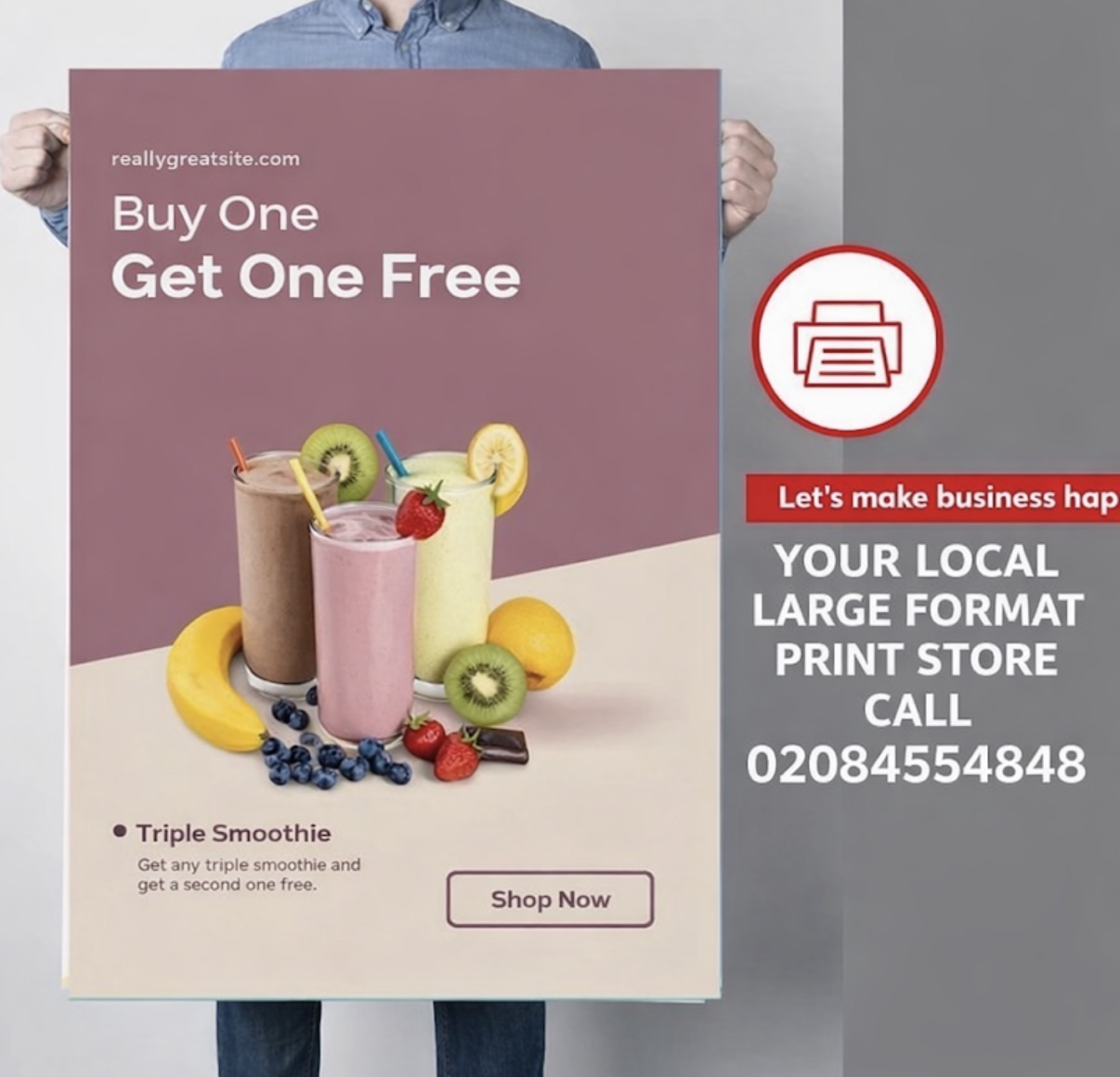 Large printed poster example